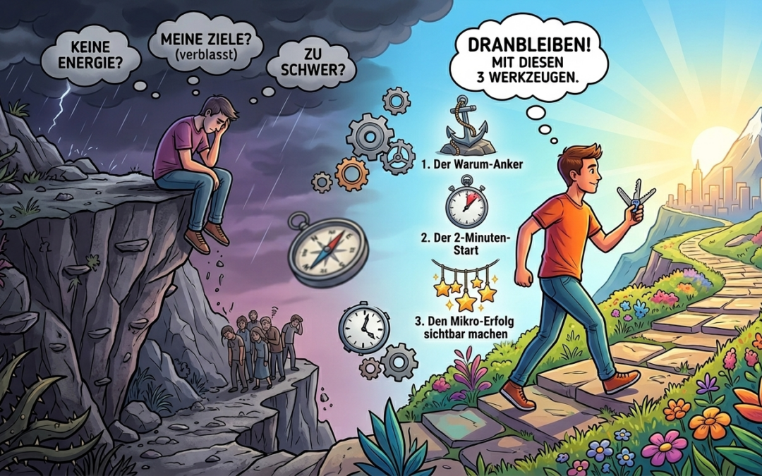 Keine Motivation? 3 Werkzeuge, die dir helfen, an deinen Zielen dranzubleiben
