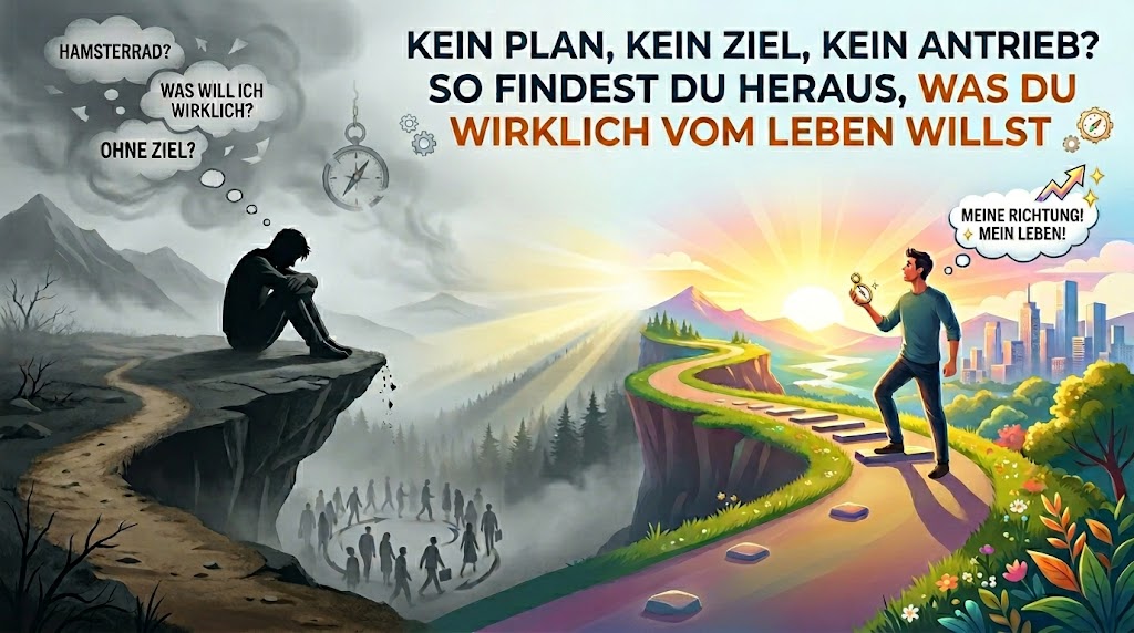 Kein Plan, kein Ziel, kein Antrieb? So findest du heraus, was du wirklich vom Leben willst
